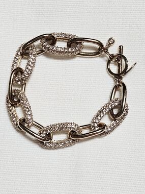 Exprrss Gold Crystal Link Bracelet - Women's Jewelry